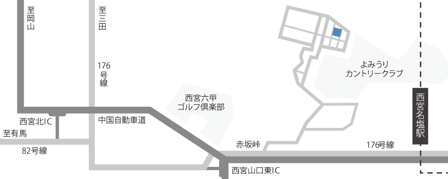 神戸・宝塚スタジオ周辺の地図